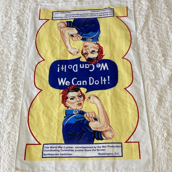 Rosie the Riveter Tee Towel from Smithsonian Institution We Can Do It! - Picture 1 of 8